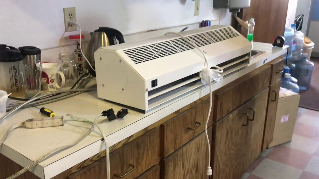 How to install air curtain machine door switch