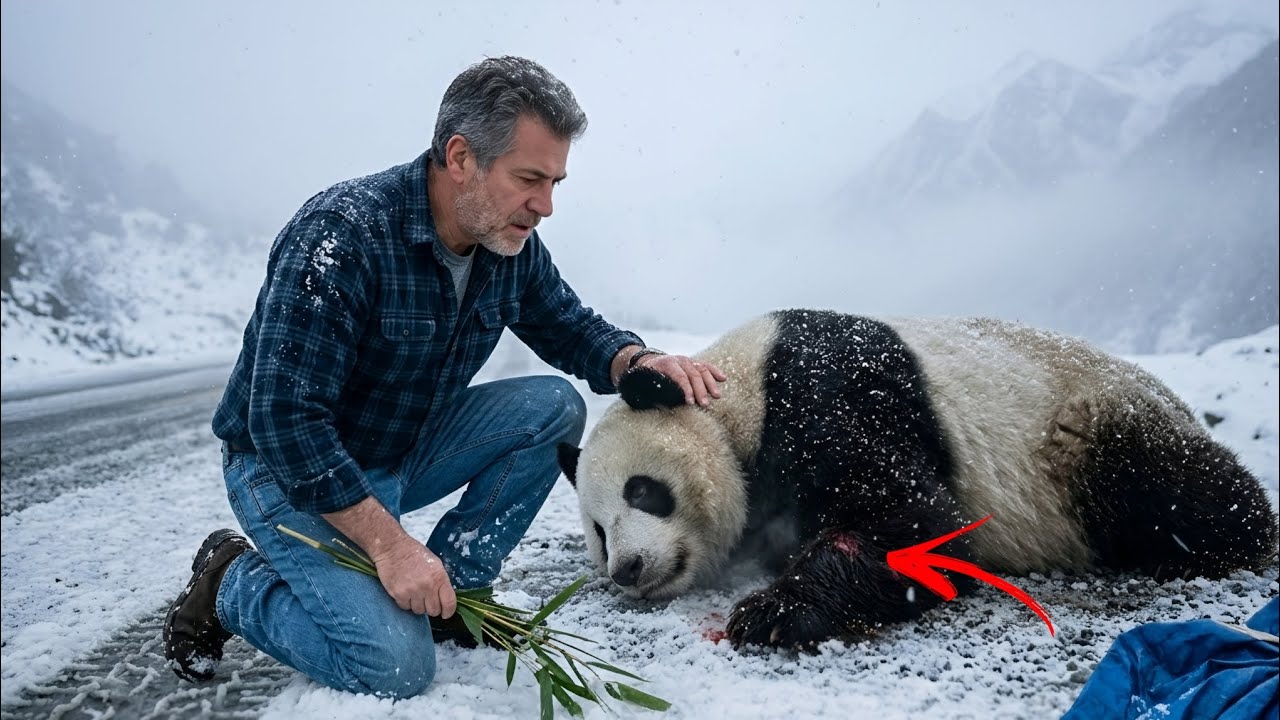Man Rescues Injured Panda in a Deadly Snowstorm | Emotional Animal Rescue Story