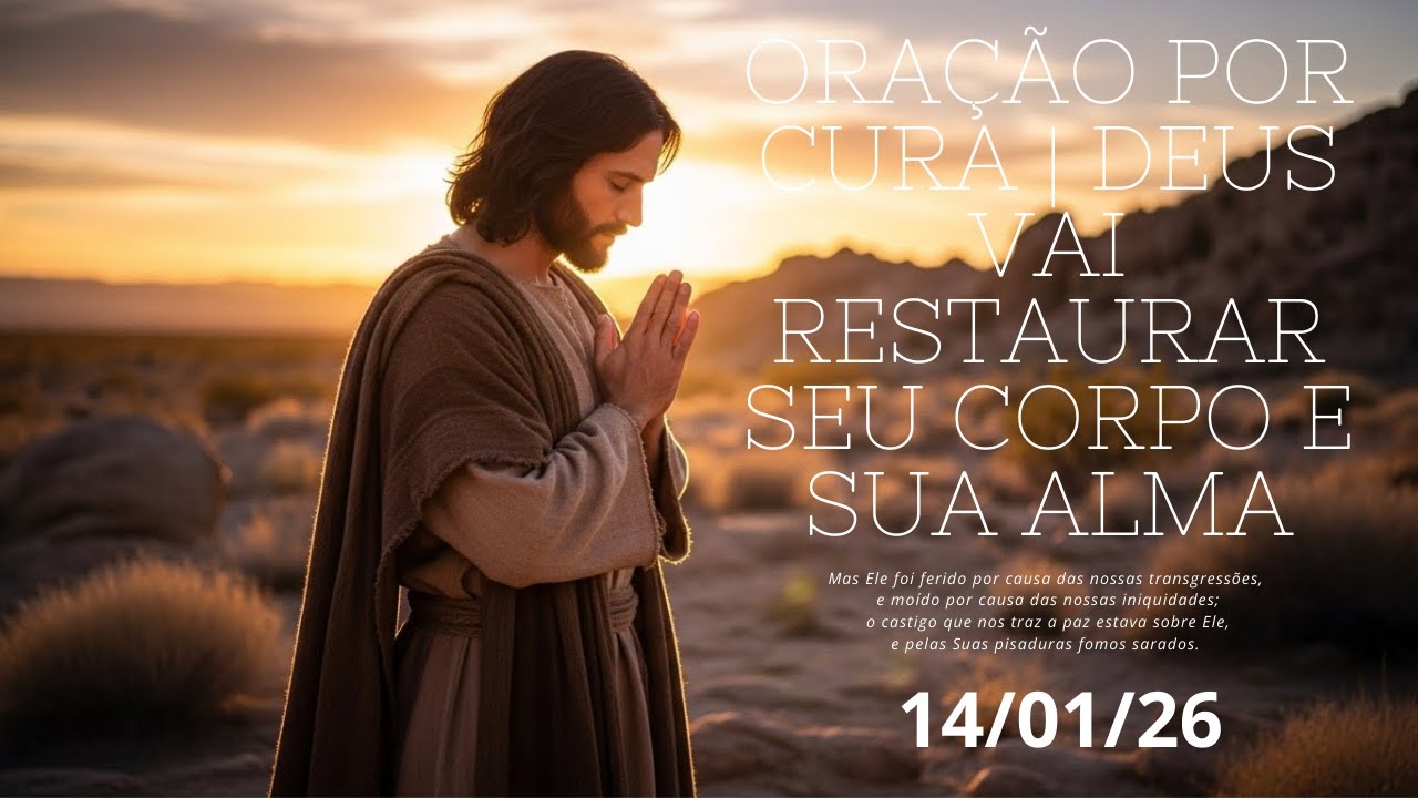 ORAÇÃO POR CURA | Deus Vai Restaurar Seu Corpo e Sua Alma