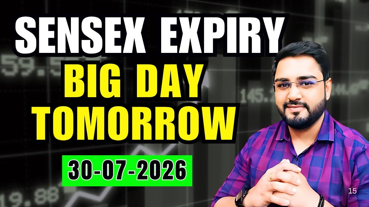 Прогноз по Nifty на завтра | Анализ уровня операторов Sensex и Bank Nifty | Настройка на день экс...