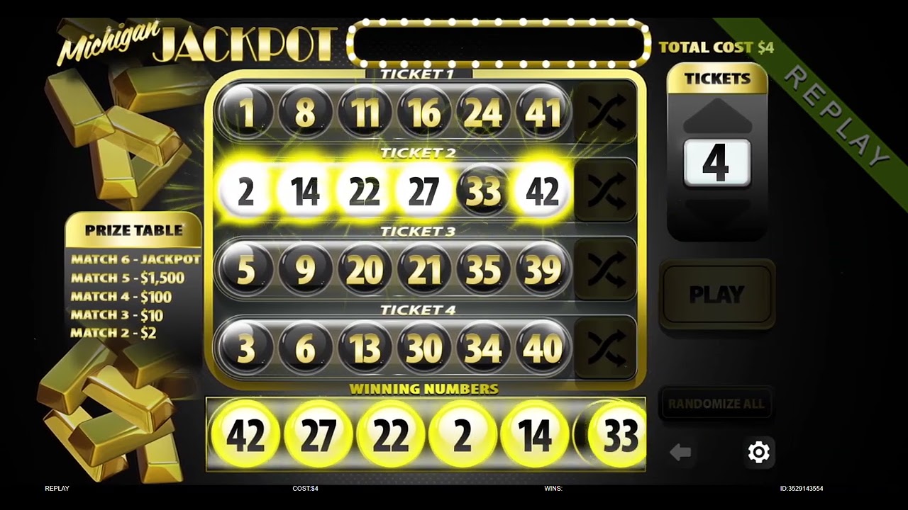 Online Winner: Michigan Jackpot