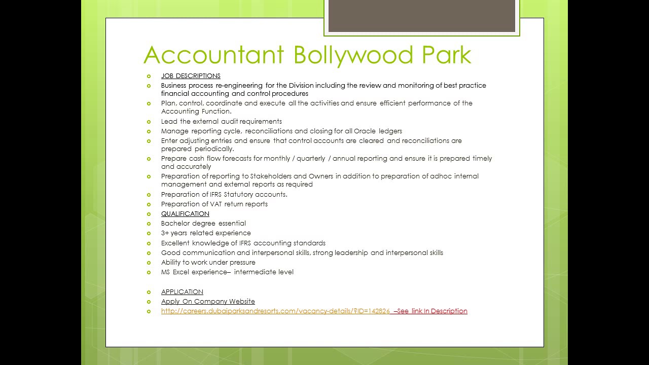 Latest Jobs In UAE -2019 -Finance & Accounting Jobs in Uae