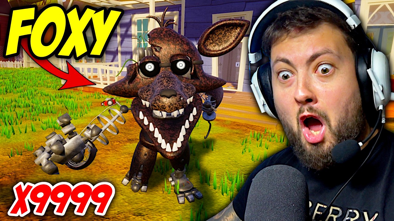 🔥FOXY ZAATAKOWAŁ MNIE w HELLO NEIGHBOR! 🦊 *FoxyReignited mod*