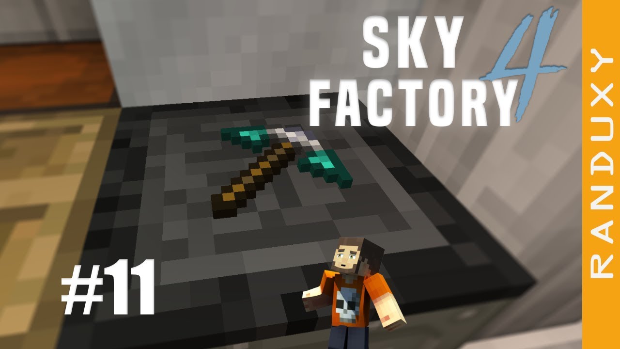 SkyFactory 4 - Ep.11 - First tinker tool, Upgraded Lava Gen, Fun with a Mag Block.