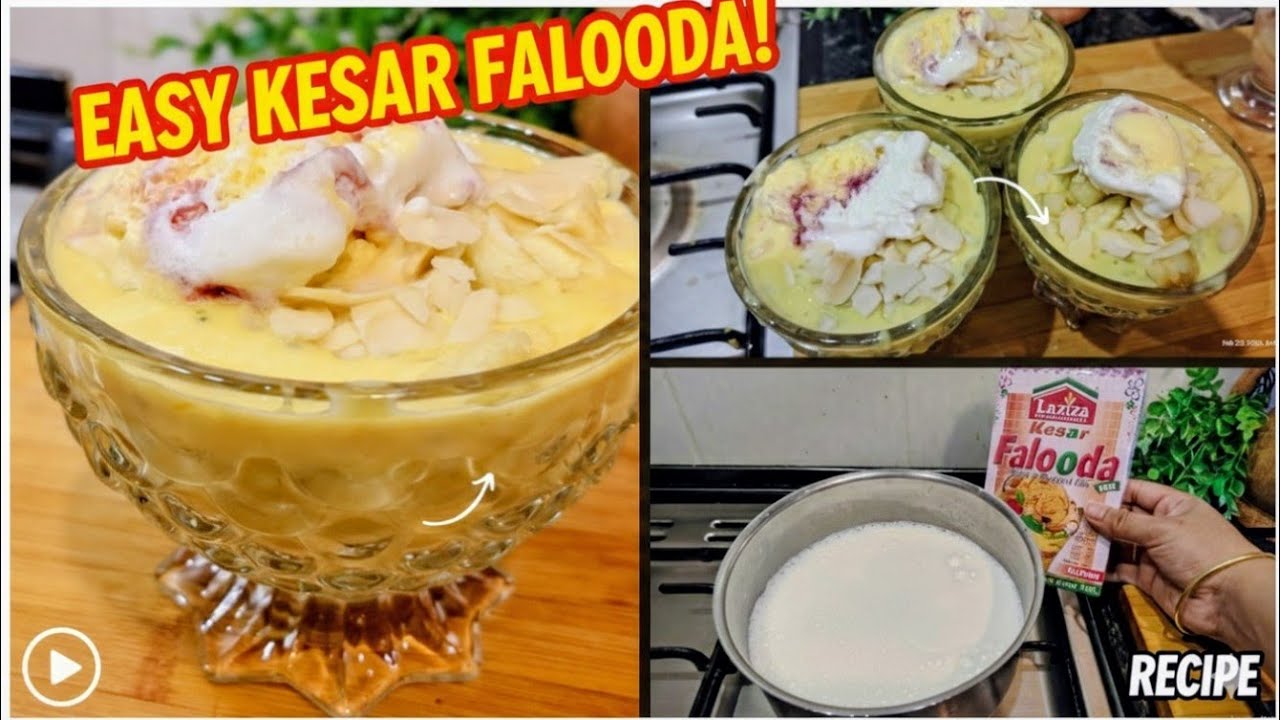 ✨Better Than Restaurants! 🍨 10-Minute Kesar Falooda Recipe🤤| Sunnakitchen France 