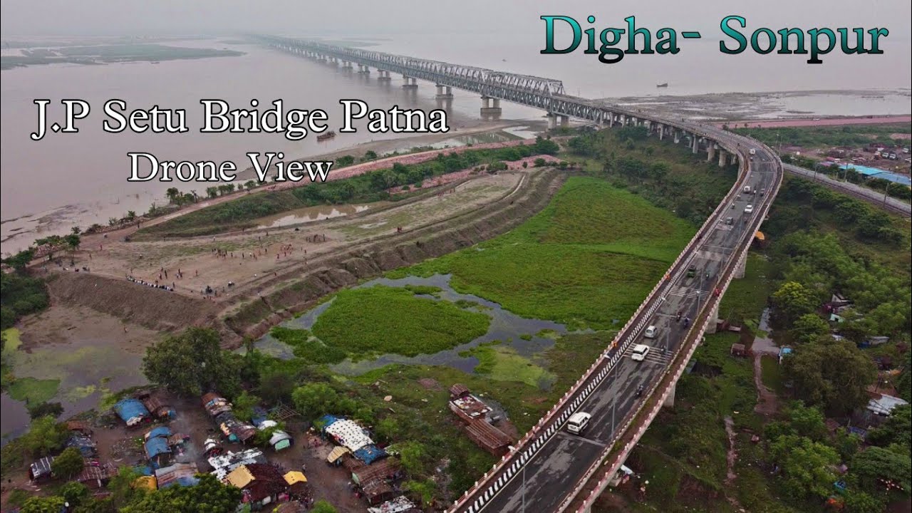 Digha - Sonpur Bridge | J.P Setu Bridge | Patna | Drone Shot