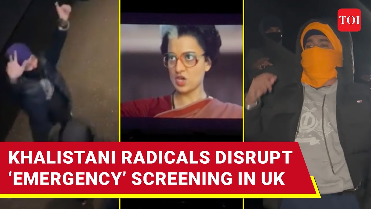 Khalistani Supporters Storm UK Cinema Halls, Create Chaos During ‘Emergency’ Screening | Watch