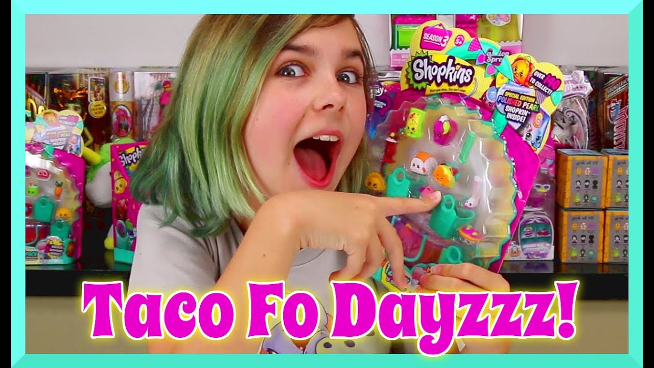 Shopkins Season 3 - 12 Pack with Surprise Blind Bag Opening and TACO Fo Dayzzz