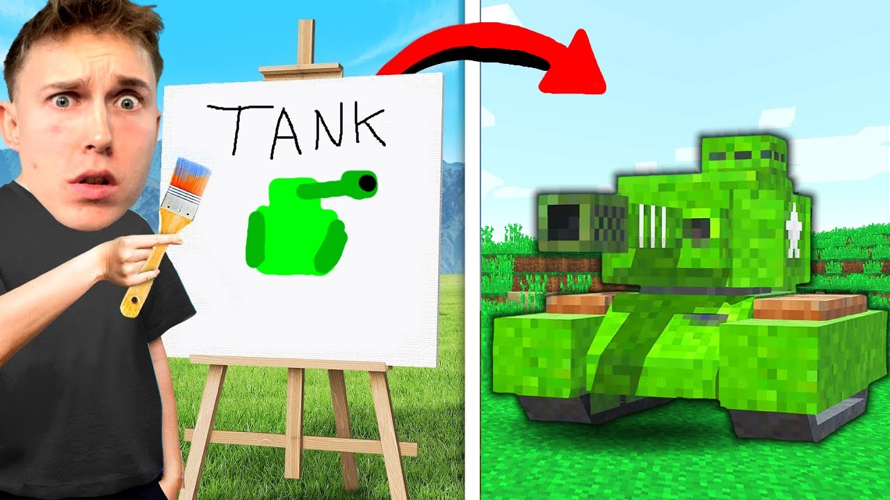 Det Jeg Maler i Virkeligheden, Sker i Minecraft!!