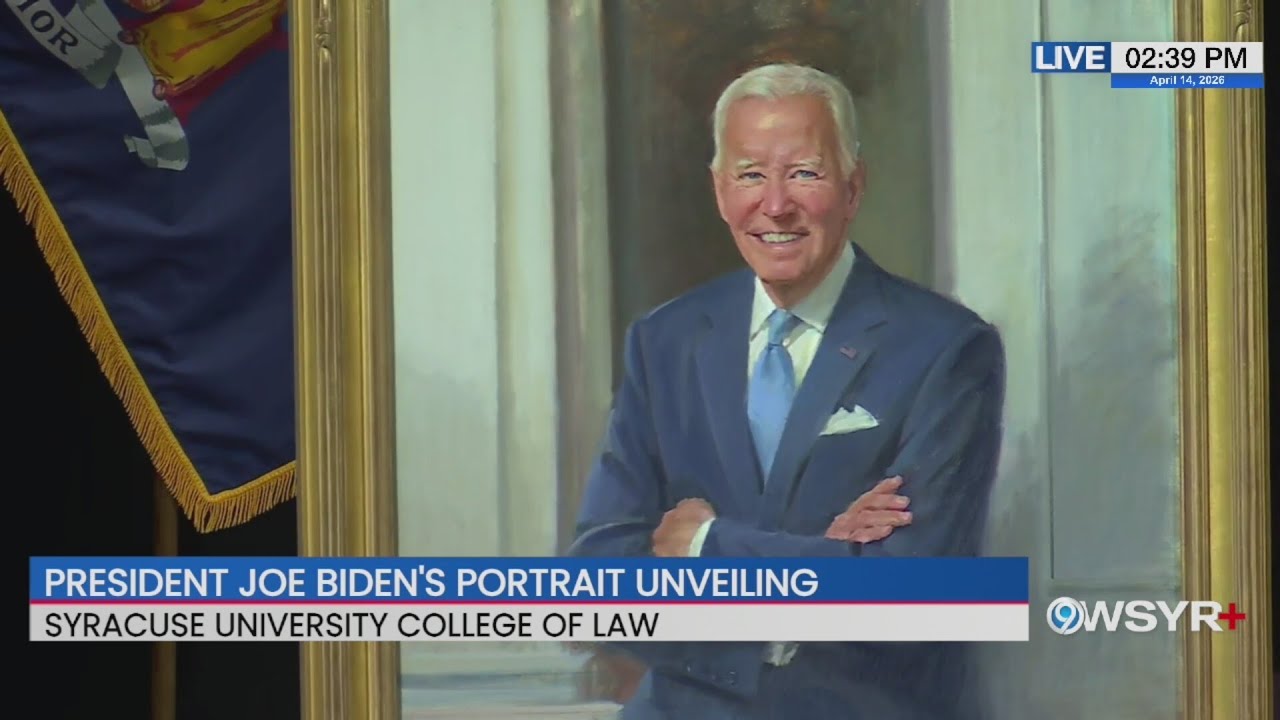 Former president Joe Biden's remarks following portrait unveiling at Syracuse University.