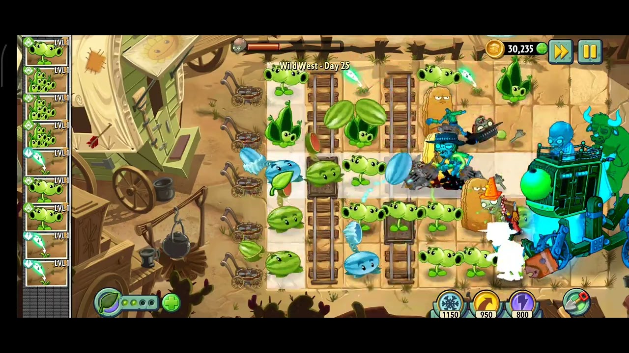 Plant vs Zombie Boss Fight wild west day-25#new #gaming #viral #pvz #enjoy 