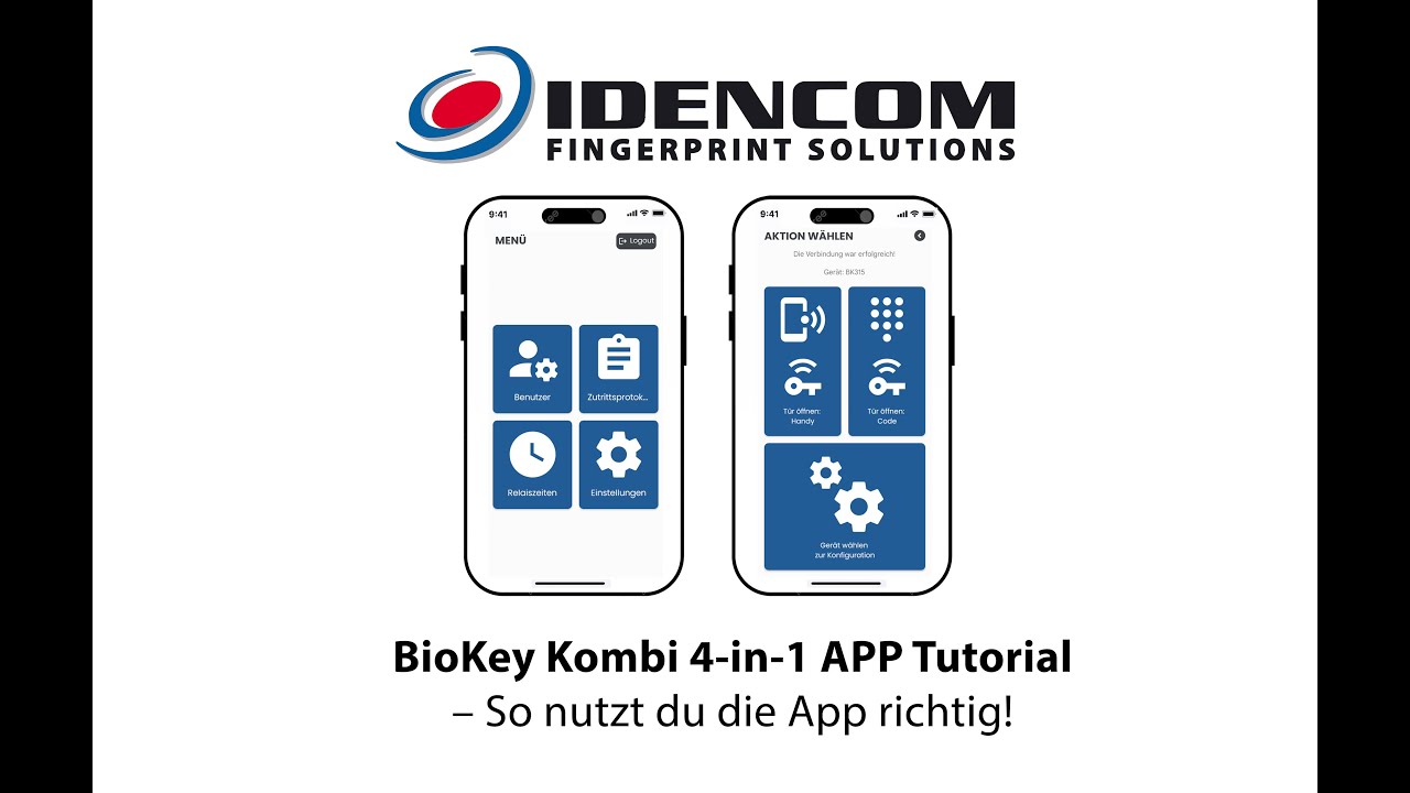 BioKey Kombi 4-in-1 APP Tutorial - So nutzt du die App richtig!