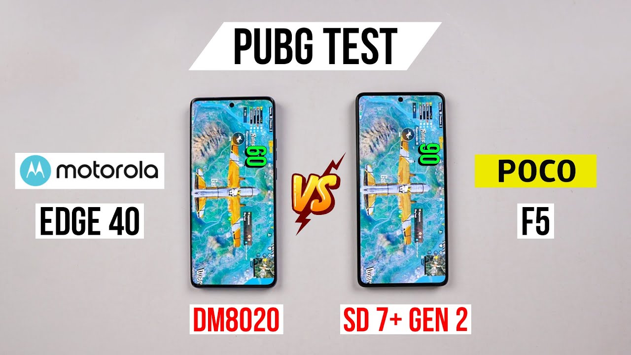 Poco F5 vs Moto Edge 40 Pubg Test, Heating and Battery Test | Shocking Results 😱
