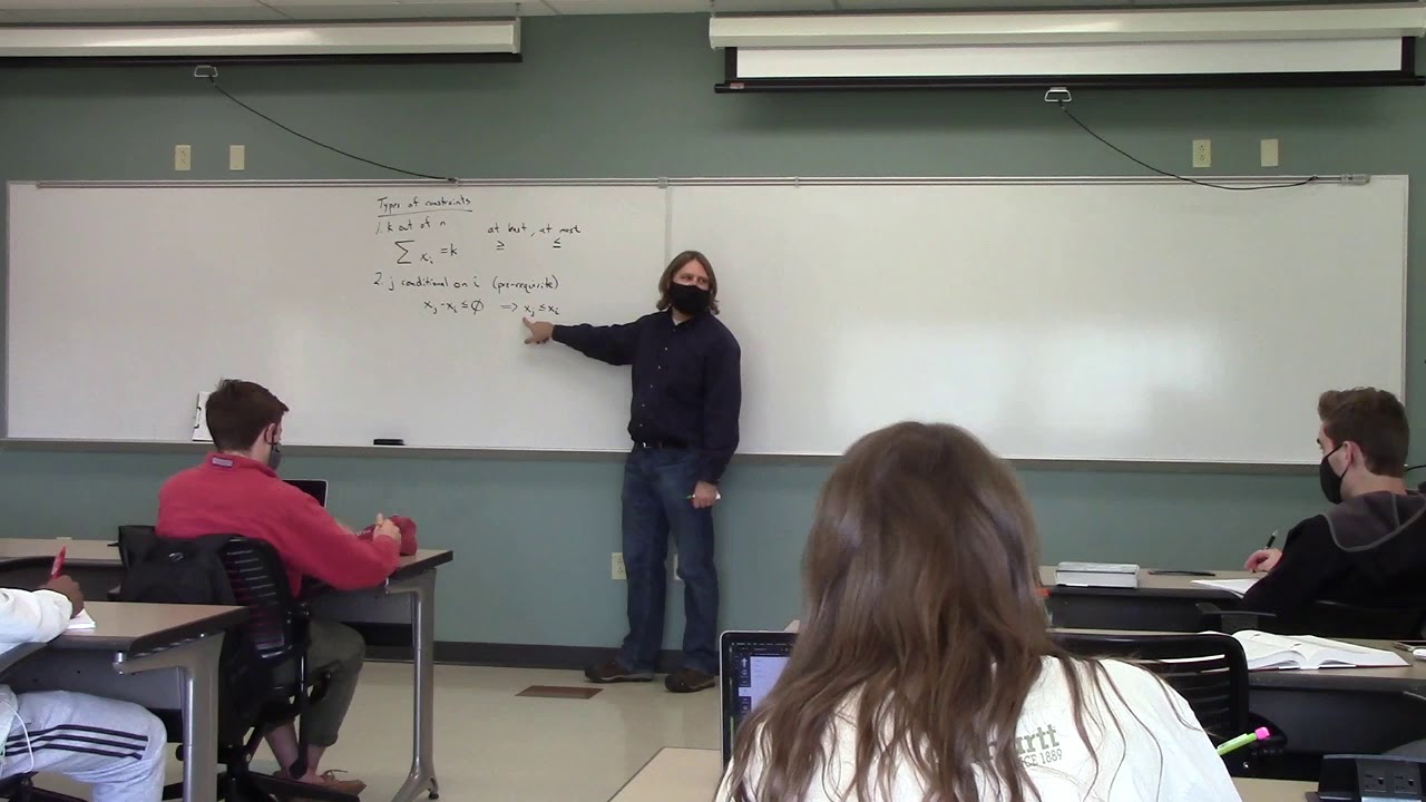 Modelling with binary variables and introduction to quantitative decision making