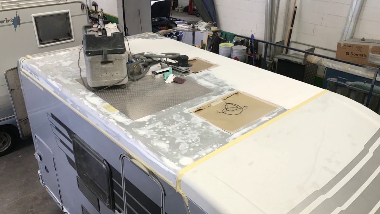 Riparazione Hymer grandinato