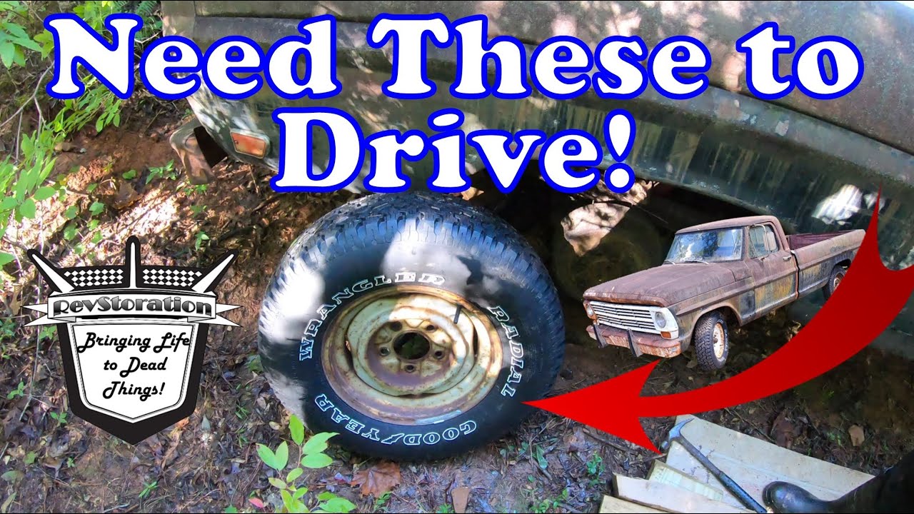 Ole Puddin' Gets New Shoes: 1968 Ford F100 Revival (Wheels Stuck, Will She Move?, Truck in Woods)