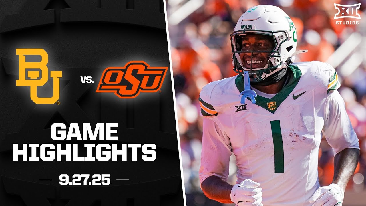Baylor vs. Oklahoma State Game Highlights | 2025 Big 12 Football