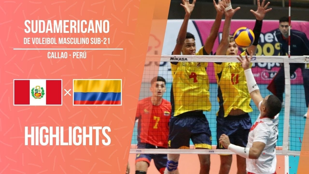 PERU 🆚 COLOMBIA |Highlights [4K] | Semifinal CAMPEONATO SUDAMERICANO de voley masculino SUB 21