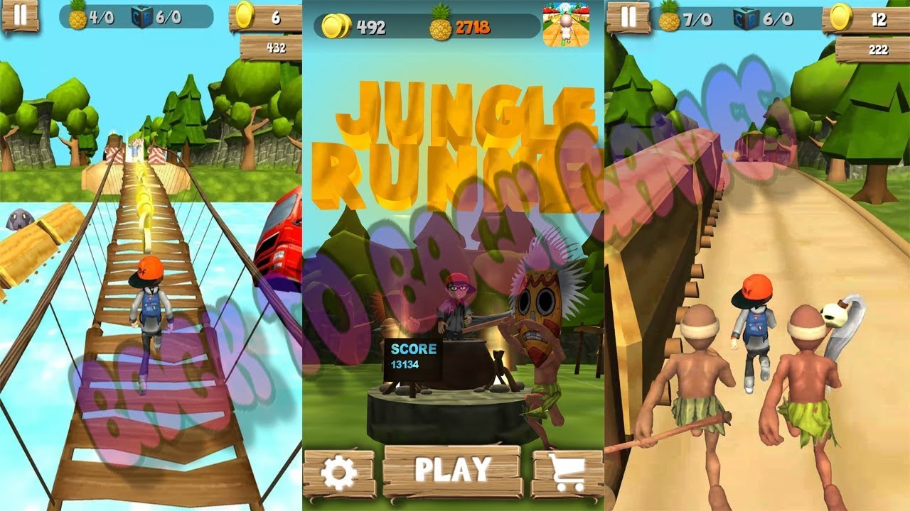 Jungle Run: Escape The Temple Gameplay For All Kids And Babies