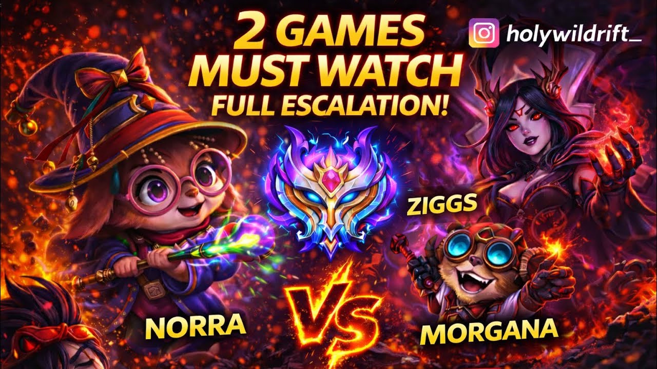 Rank 45 Norra HARD COUNTER VS Morgana & Ziggs | Ranked 4K WildRift Gameplay 