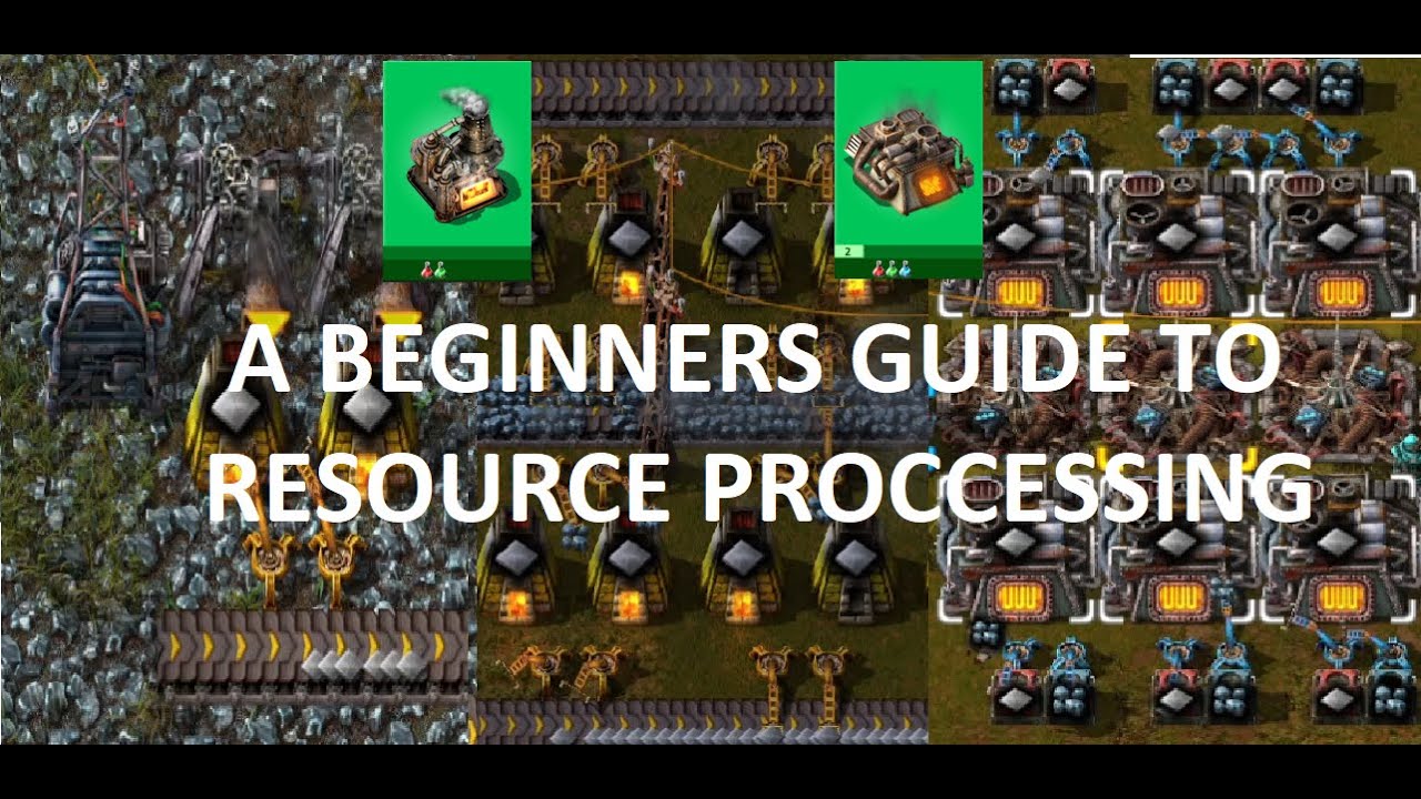 Beginners Guide to RESOURCE PROCCESSING in Factorio