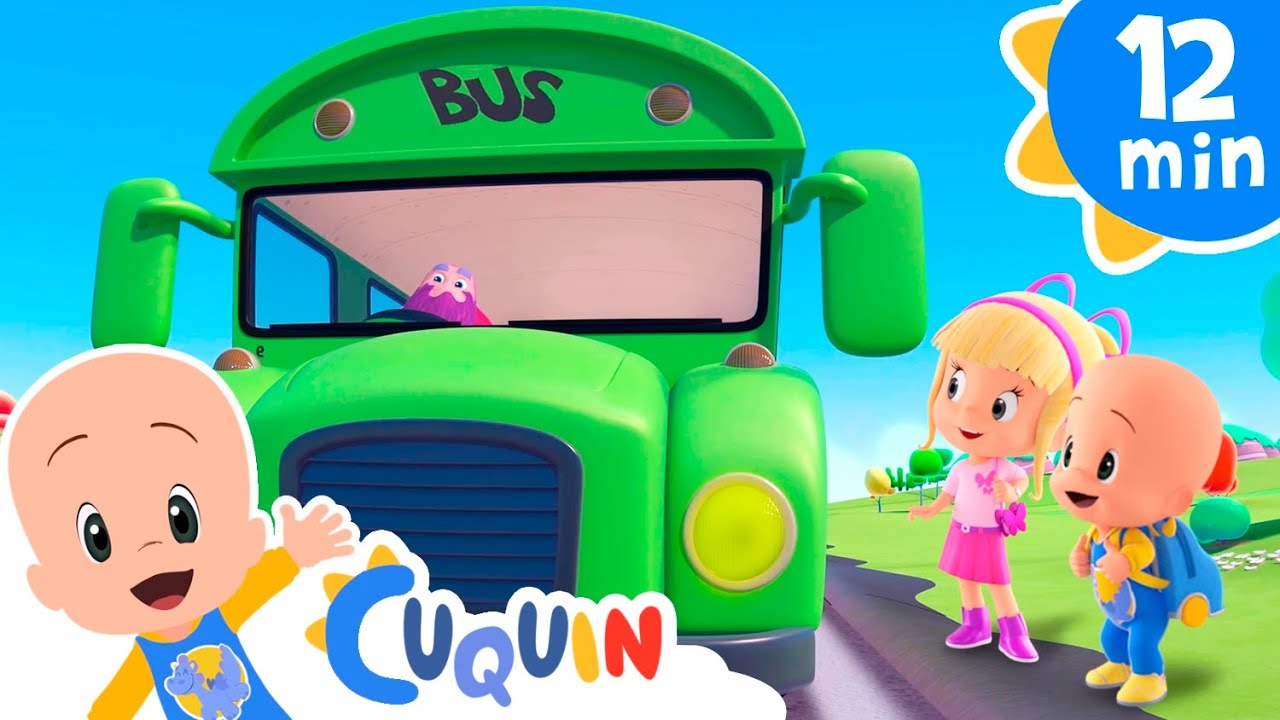 As rodas do ônibus colorido dão voltas e mais voltas | Cante junto com Cuquín