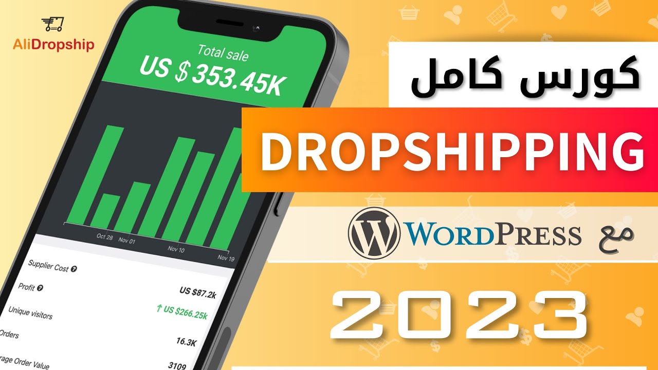 شرح dropshipping كامل للمبتدئين 2023 – كورس كيفية إنشاء متجر دروبشيبنج مع Wordpress + Alidropship