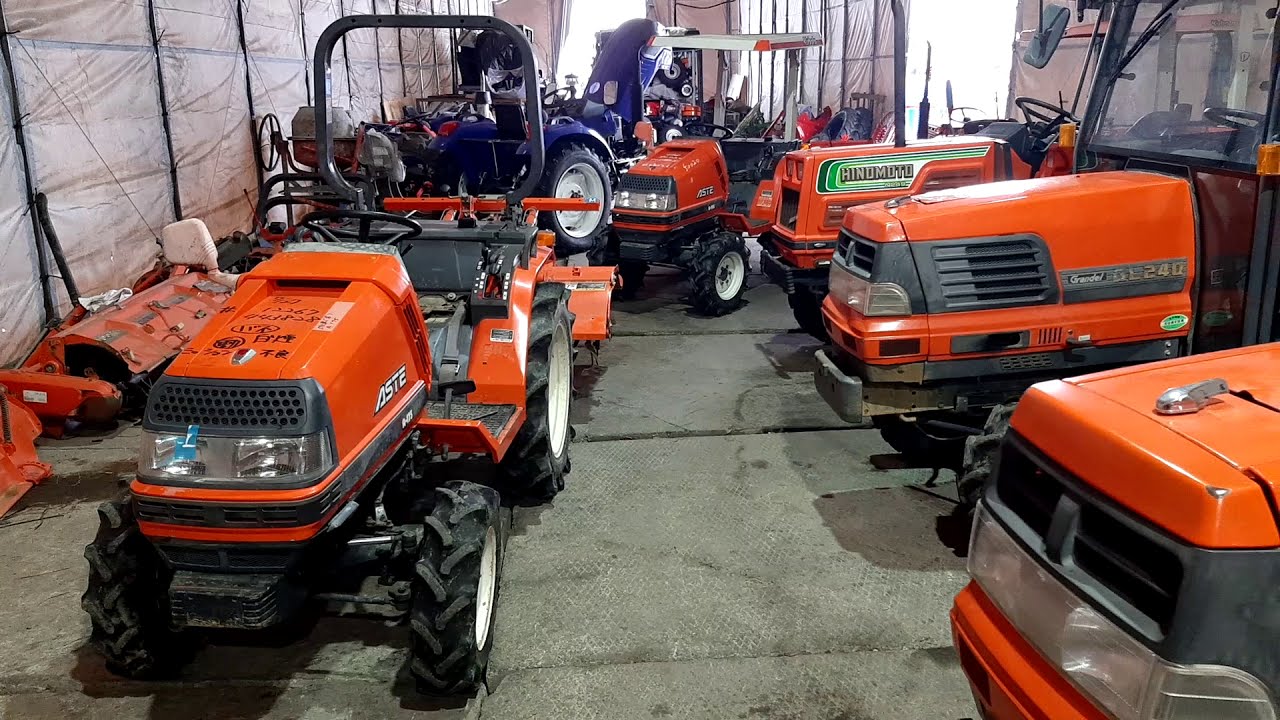 Найпопулярніші  моделі привід 4х4  Kubota Aste А175 та А195 з гідропідсилювачем керма