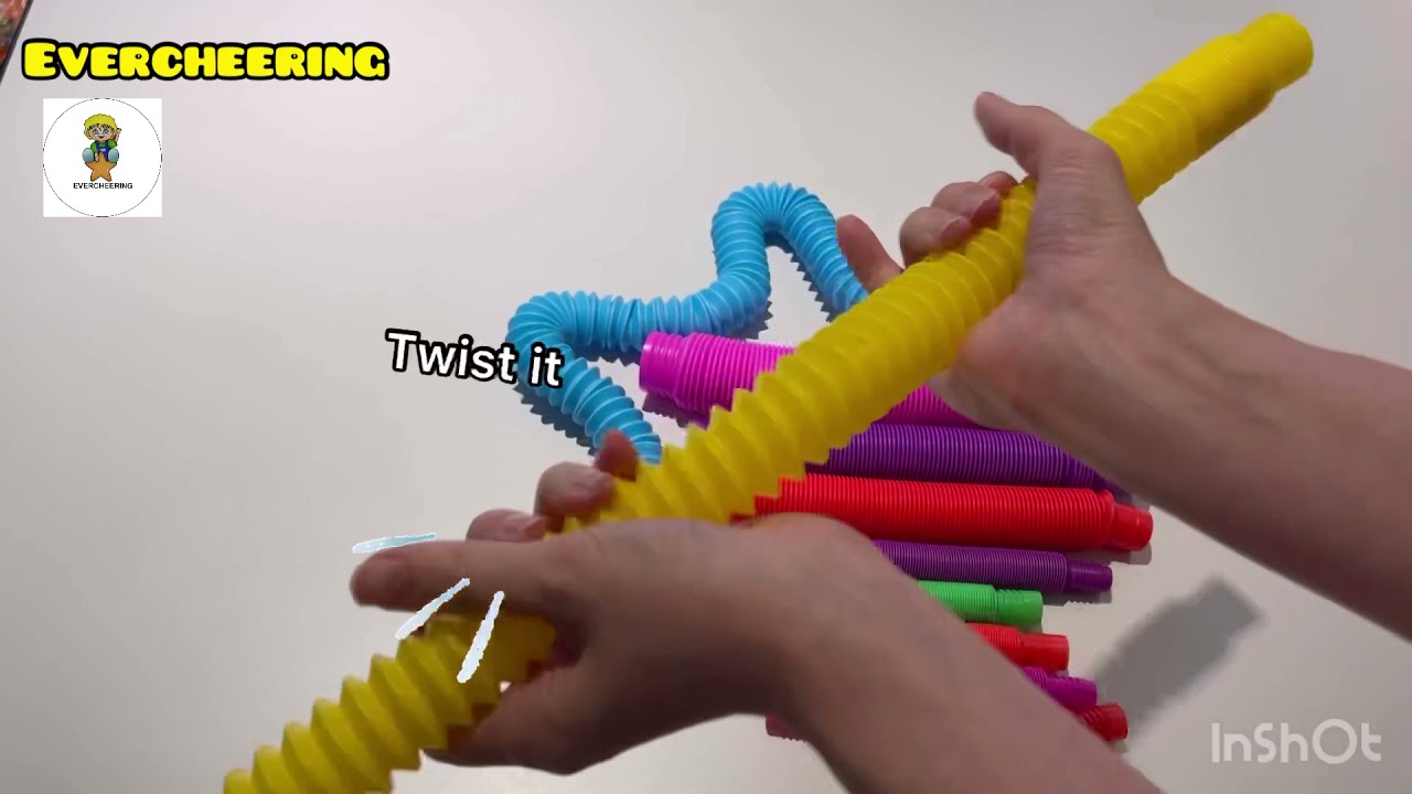 Fidget pop tube -novelty toy , sensory toy
