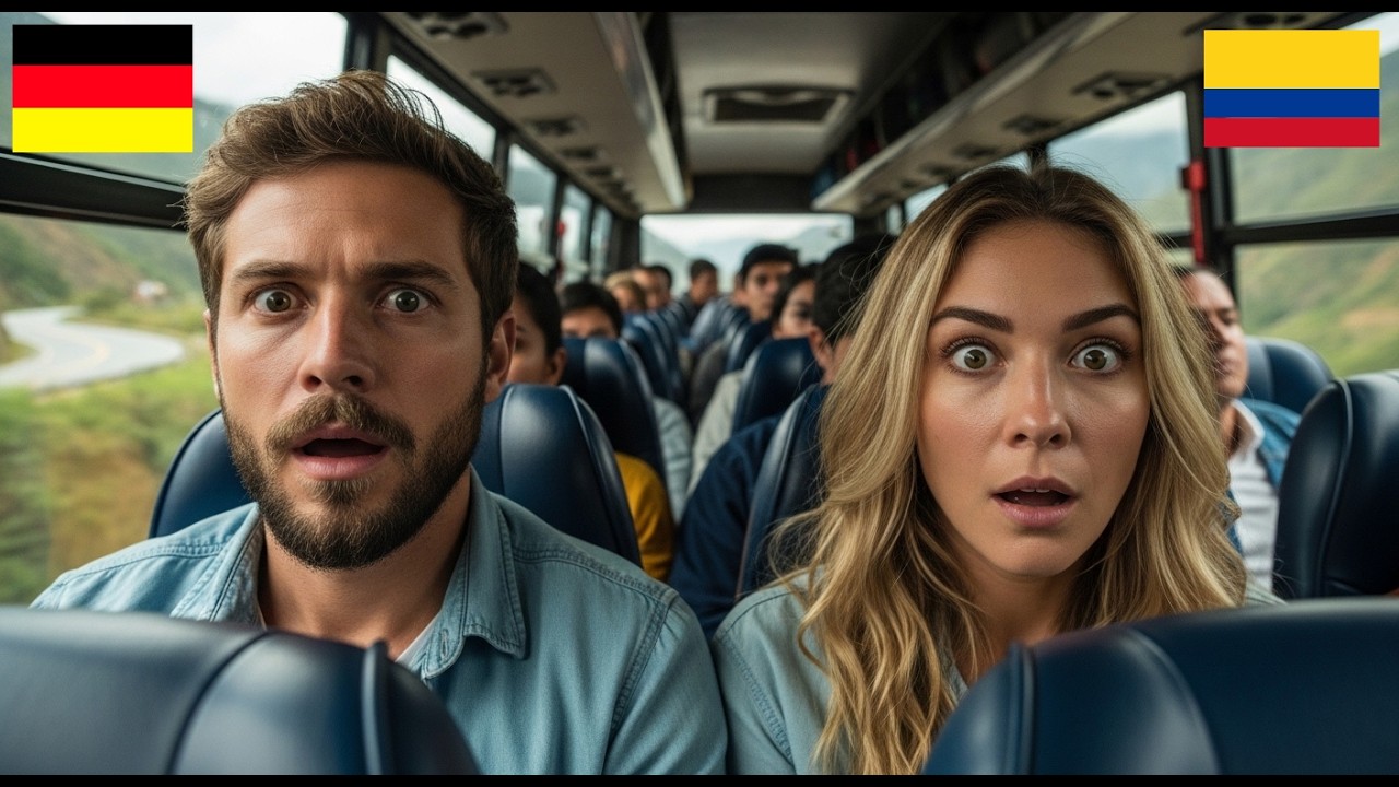 Los buses en Colombia no son seguros Florista alemana duda y un minuto después queda muda