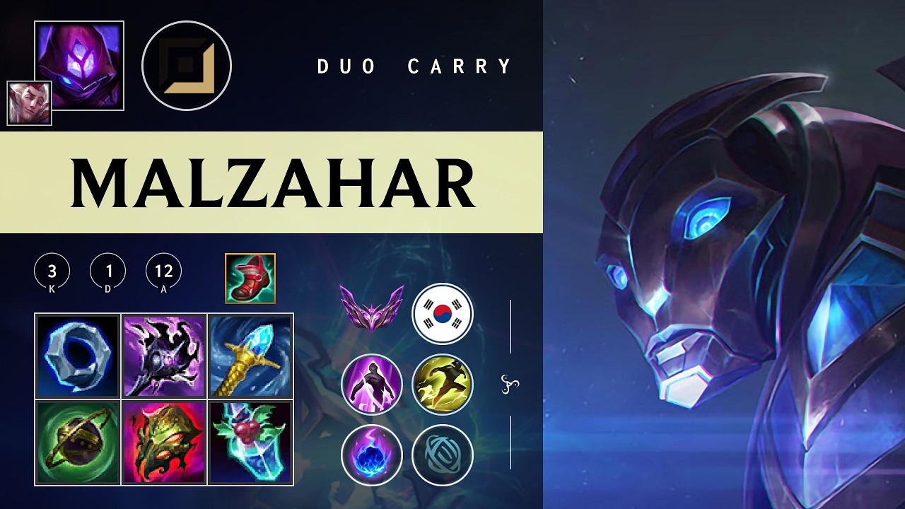 Malzahar Carry vs Ezreal - KR Master Patch 26.05