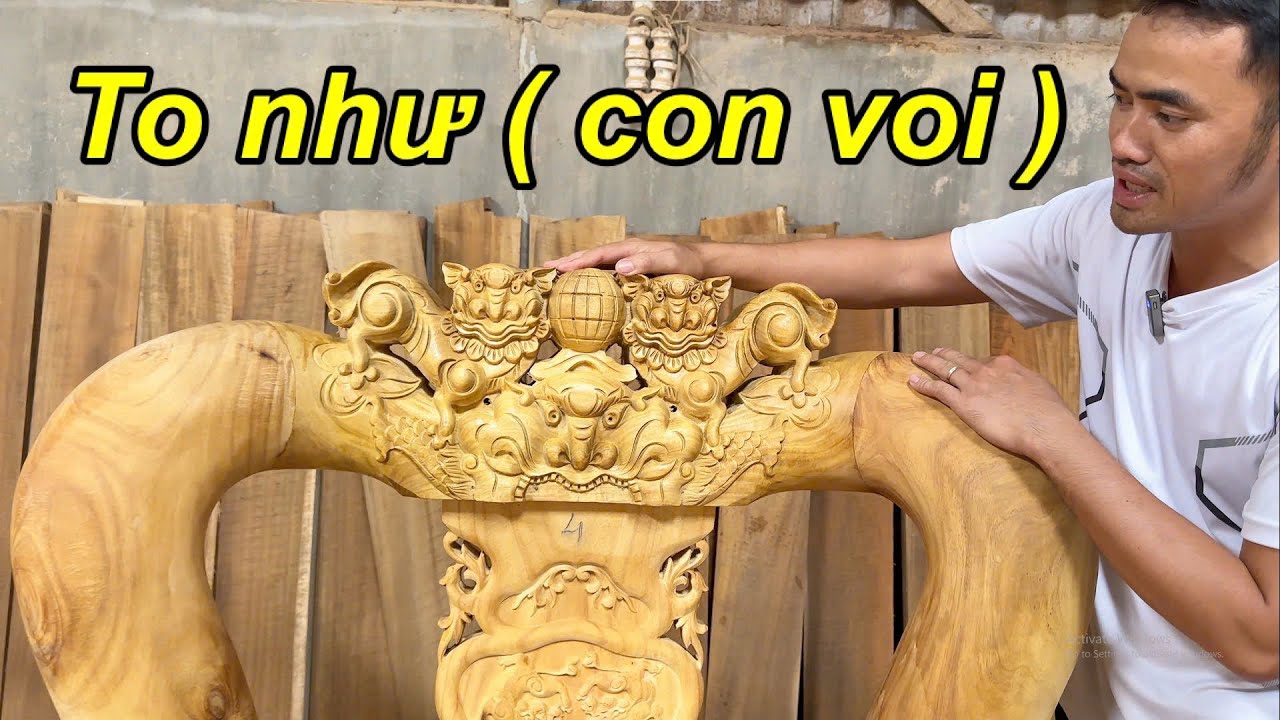 Salon cột 16 10 món gỗ Tràm Bông Vàng Lõi CỰC ĐẸP tại Mộc Nam Huy .