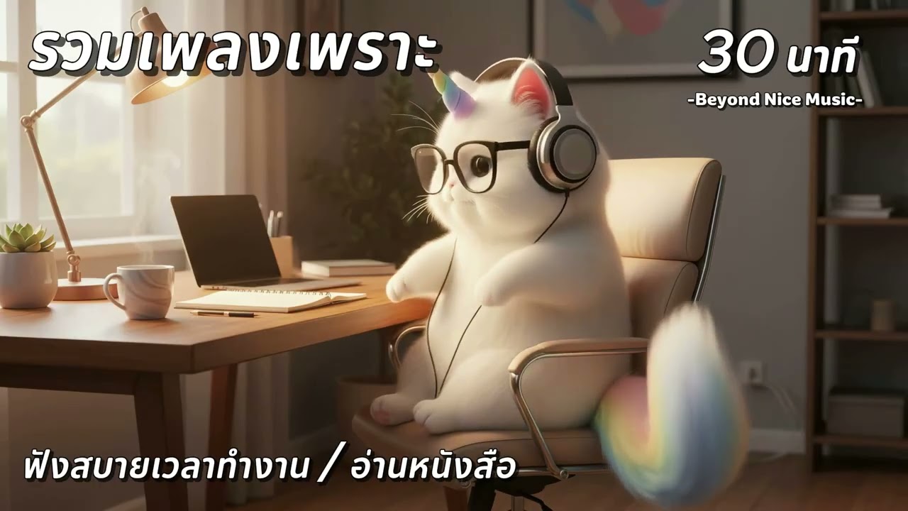 🎧 รวมเพลงเพราะ ฟังสบายเวลาทำงาน อ่านหนังสือ -  2 Feb 69