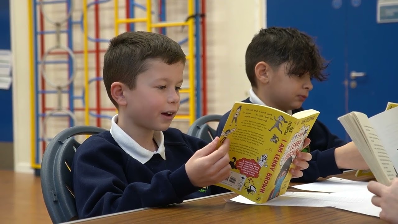 Premier League Primary Stars literacy interventions delivered by CACT at Upton Primary School 📚