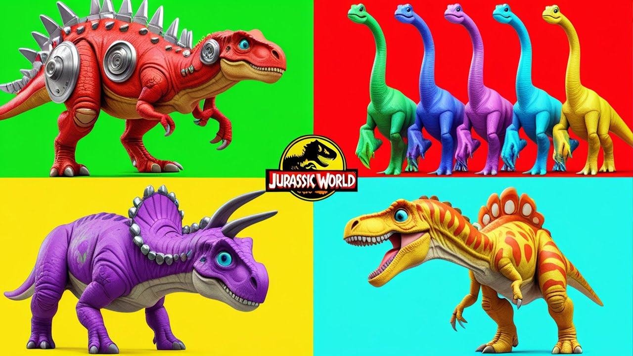 ALL SuperHero Dinosaurs Battle in Jurassic World | Spiderman T-Rex Jurassic World Rebirth 2025