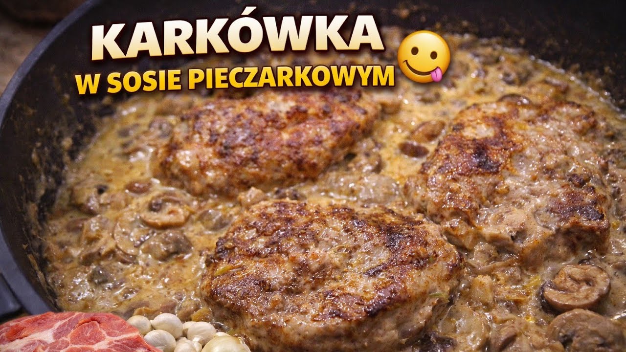 Karkówka w sosie pieczarkowym Rewelacja  | MajkelGotuje