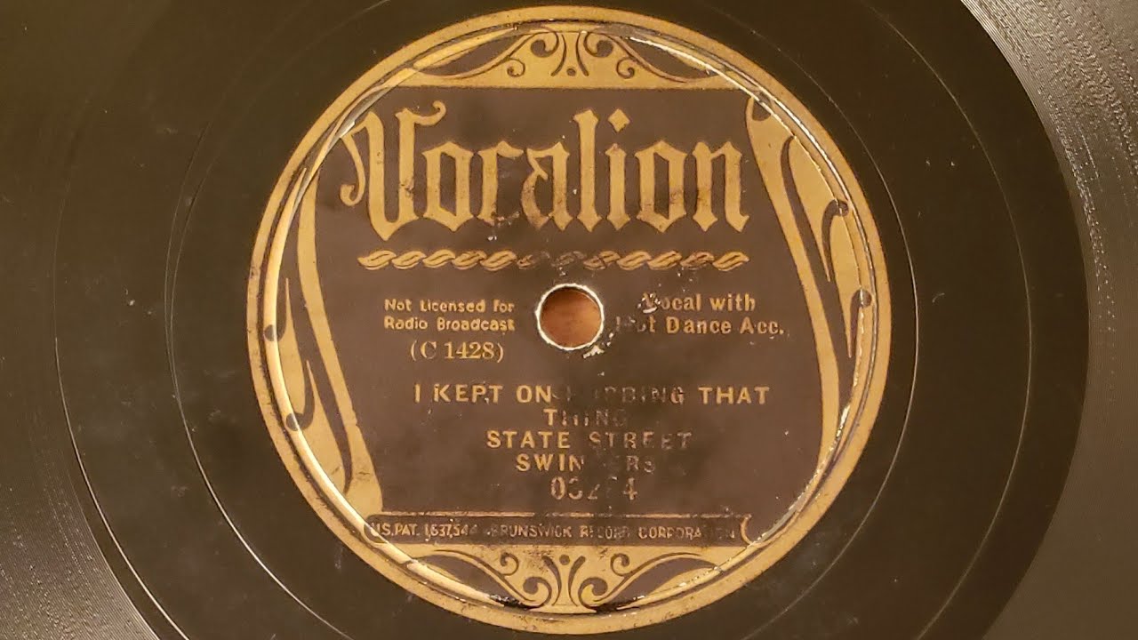 I Kept On Rubbing That Thing - The State Street Swingers - 1936