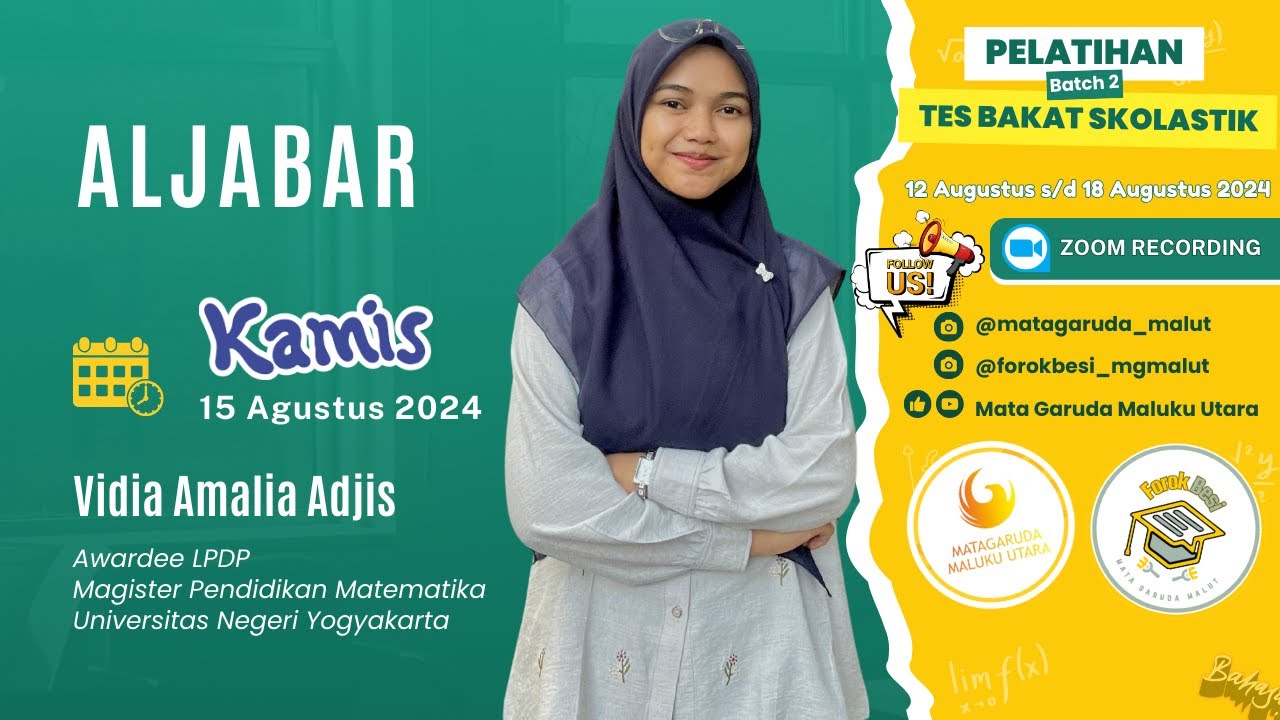 ALJABAR | Pelatihan Tes Bakat Skolastik (TBS) FOROK BESI MATA GARUDA MALUKU UTARA 2024