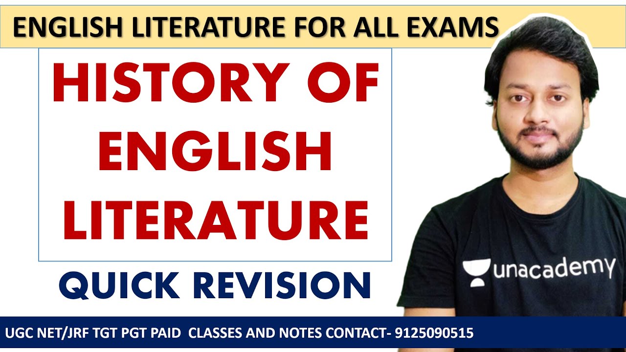 HISTORY OF ENGLISH LITERATURE  MCQ QUICK REVISION