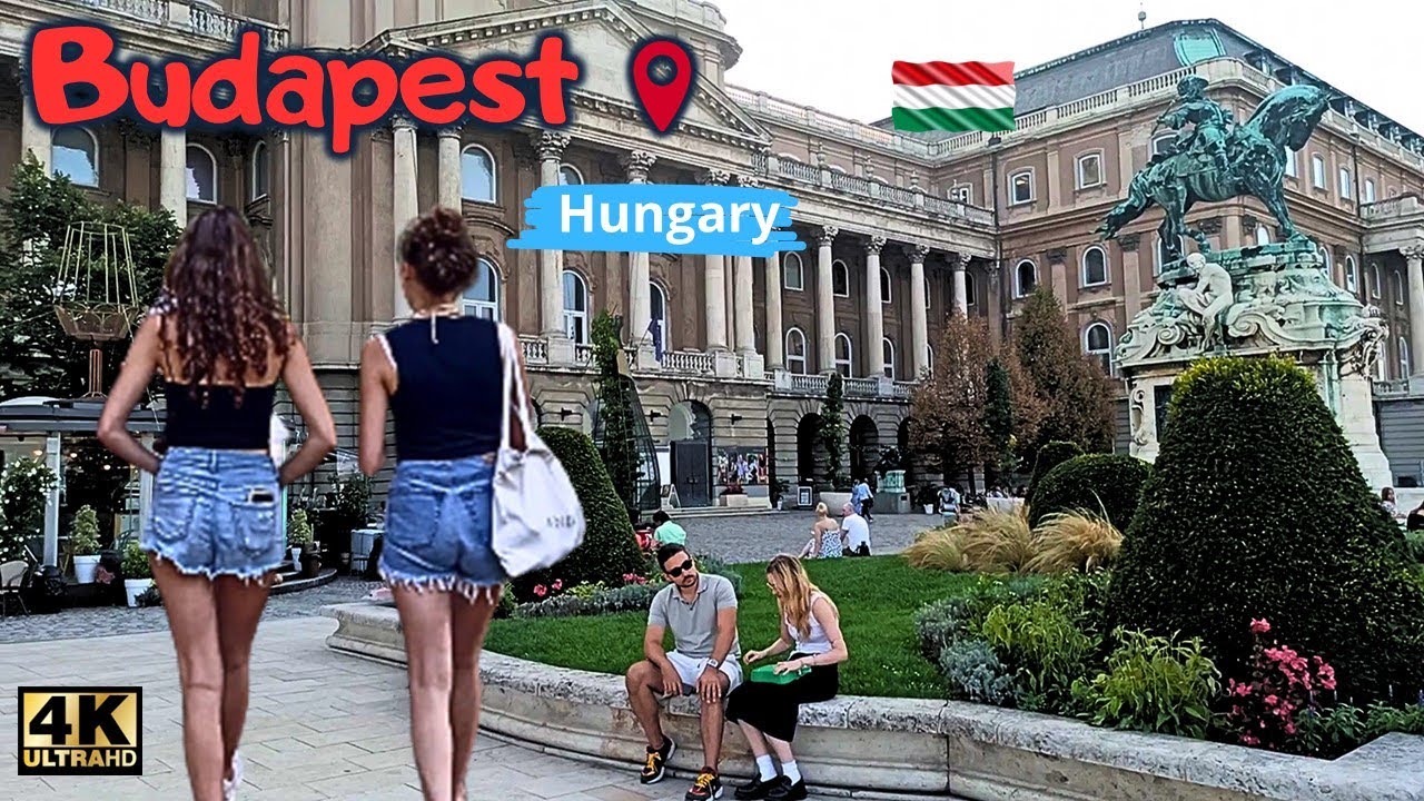 Walk 'midst Buda Castle & Royal Palace Garden 4к 60fps /walking tour