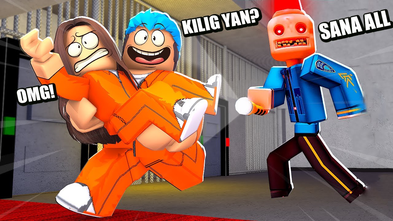 Escape Siren Cop's Prison | ROBLOX | KILIG MOMENTS HABANG HINAHABOL NG ZOMBIE PULIS!