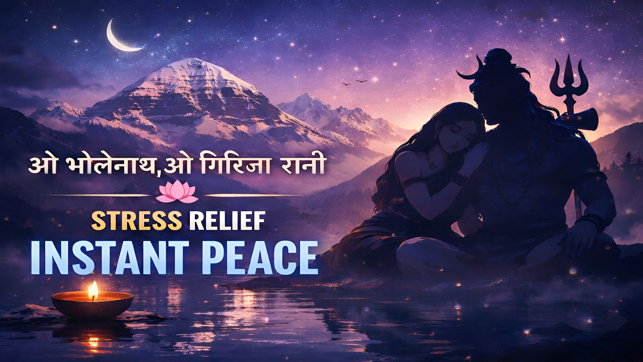 ओ भोलेनाथ, ओ गिरिजा रानी 🌸 | INSTANT STRESS RELIEF | Shiv Parvati Love
