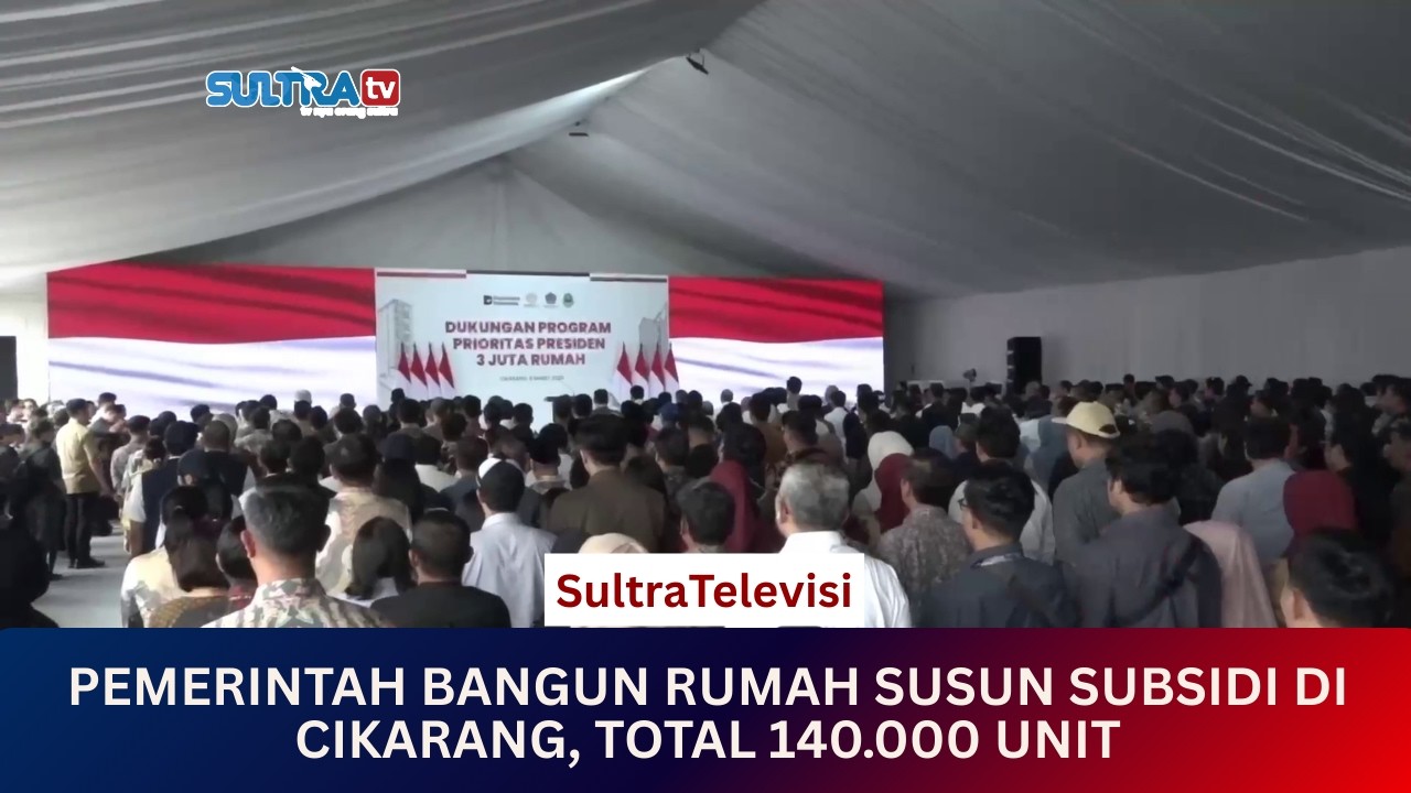 🟠LIVE MENYAPA NUSANTARA : PEMERINTAH BANGUN RUMAH SUSUN SUBSIDI DI CIKARANG, TOTAL 140.000 UNIT.