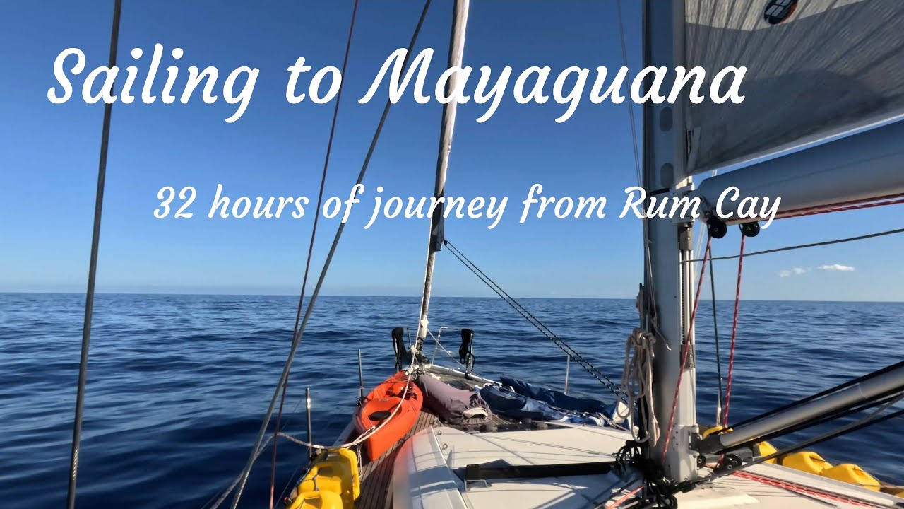 Sailing to Mayaguana, the most remote end of the Bahamas.  Using Code Zero. Sailing Mirtillo EP20