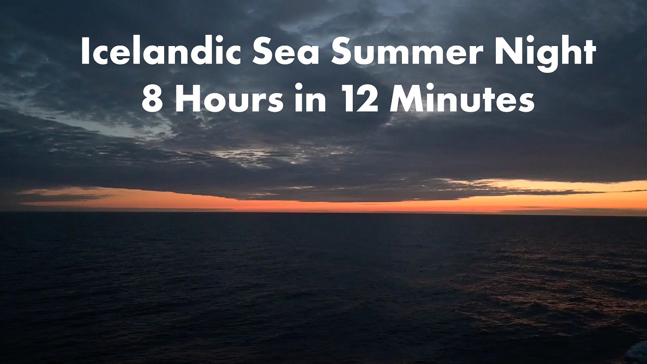 Unending Dusk at the Icelandic Sea (8 Hours in 12 Minutes)
