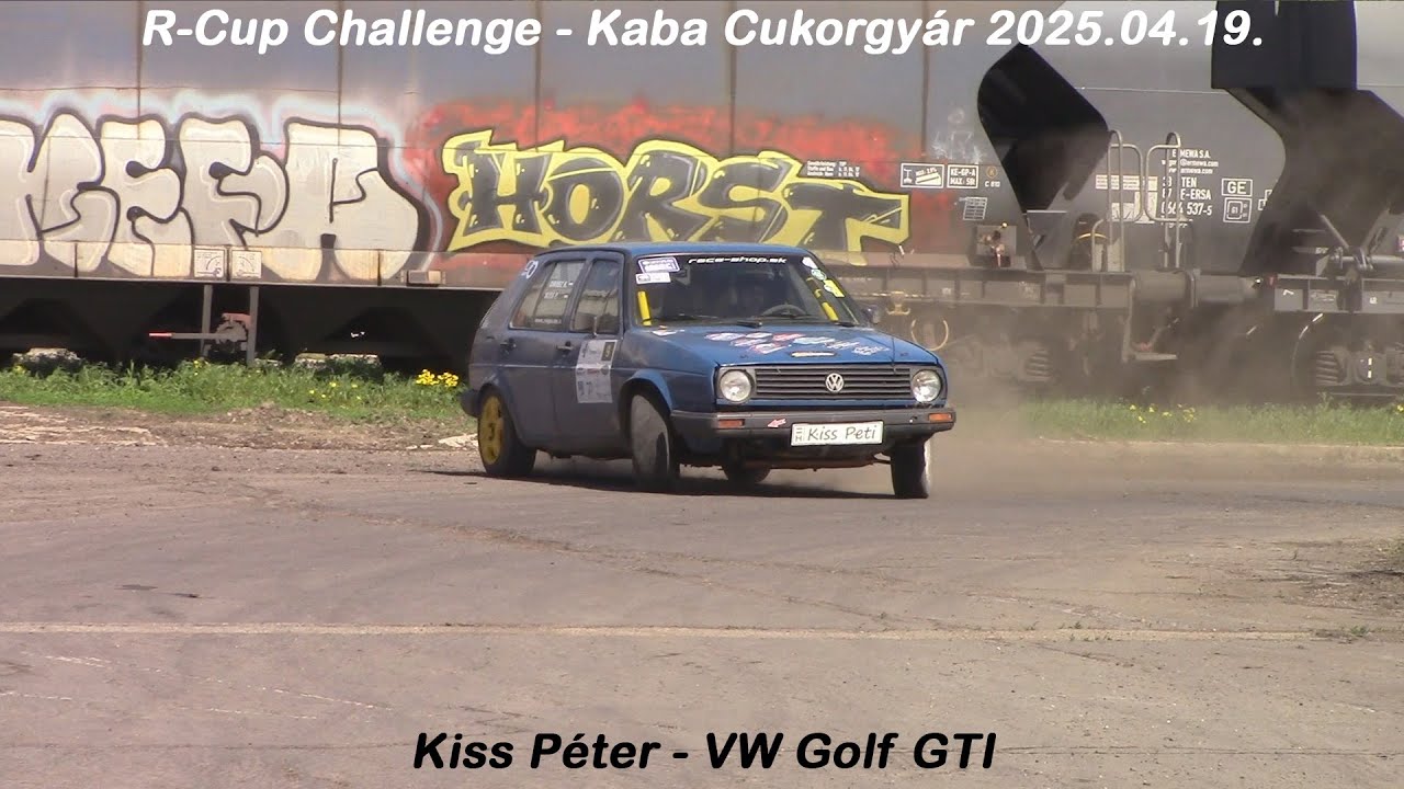 Kiss Péter - VW Golf GTI R-Cup Challenge - Kaba Cukorgyár 2025.04.19.