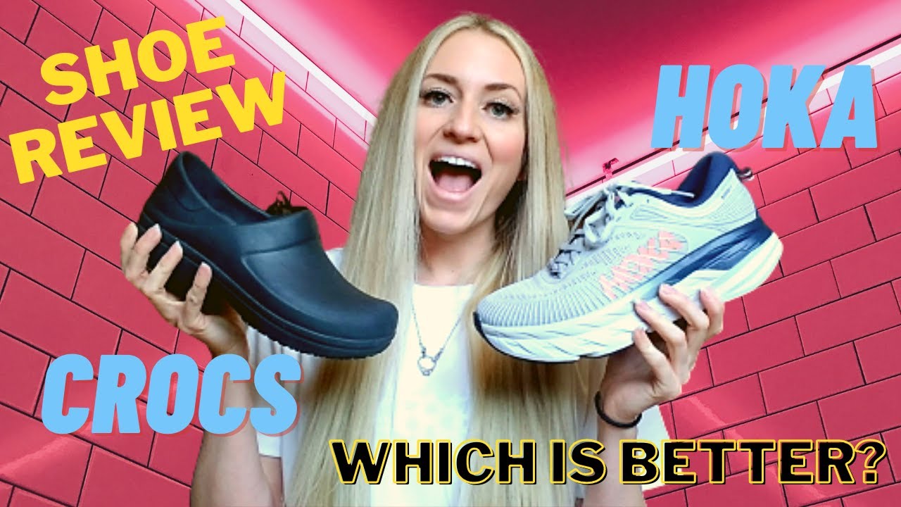 Best shoes for nurses: Hoka vs. Crocs // Travel Nursing