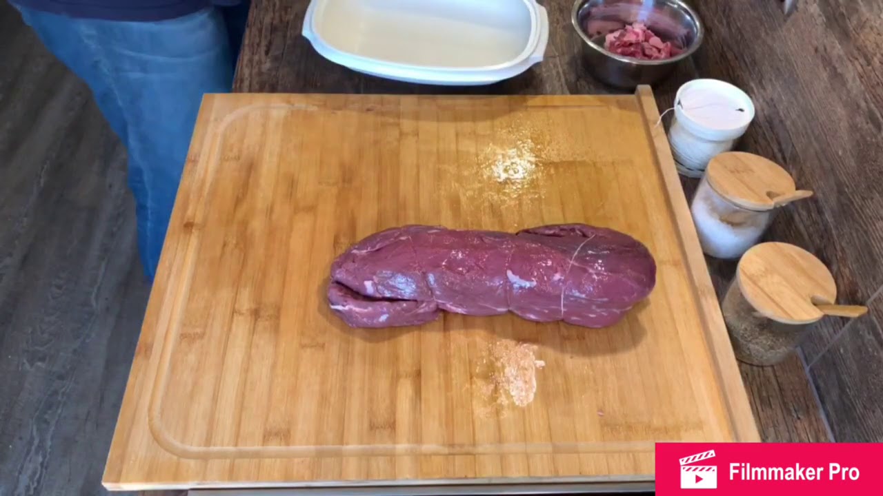 Rinderfilet am Stück auf dem Grill