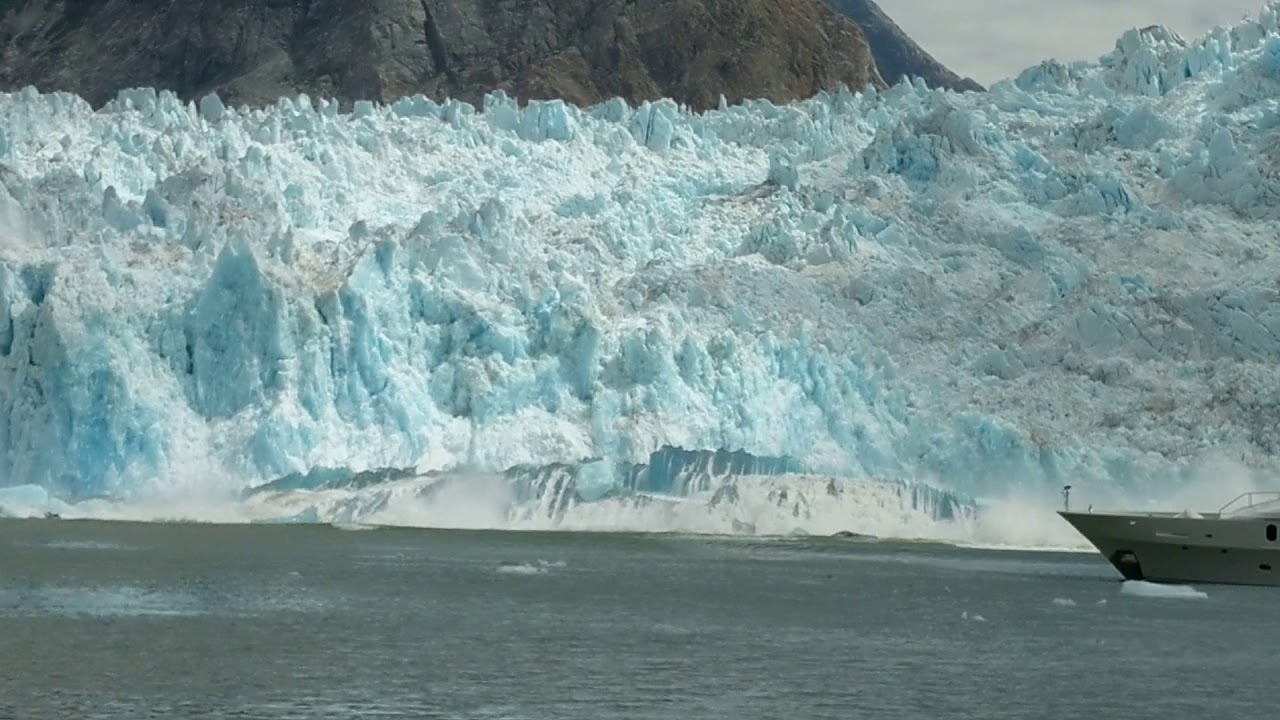 2018 Massive Glacier Calving! South Sawyer Glacier, Tracy Arm, Alaska