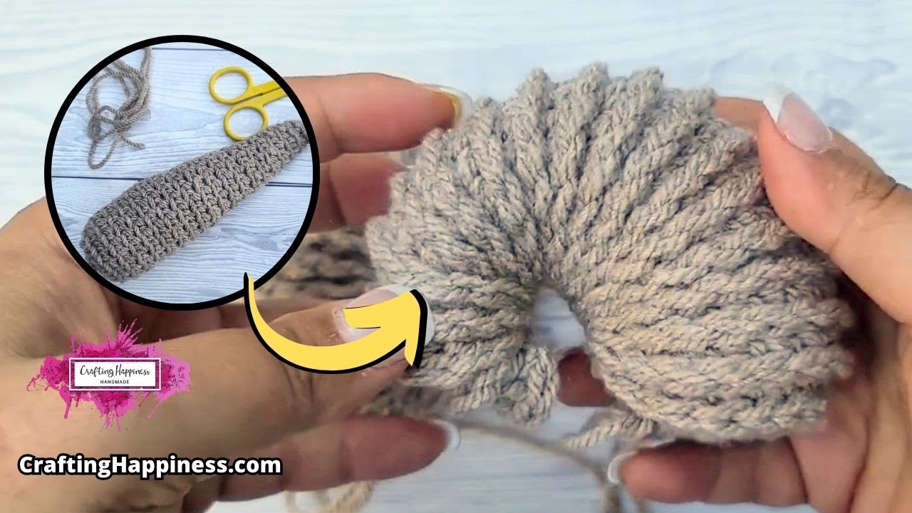 GREAT FOR AMIGURUMI RAMS 🐏 Amigurumi Curled Horn EASY TUTORIAL - Crafting Happiness